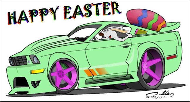 Easter bunny Mustang 2018
