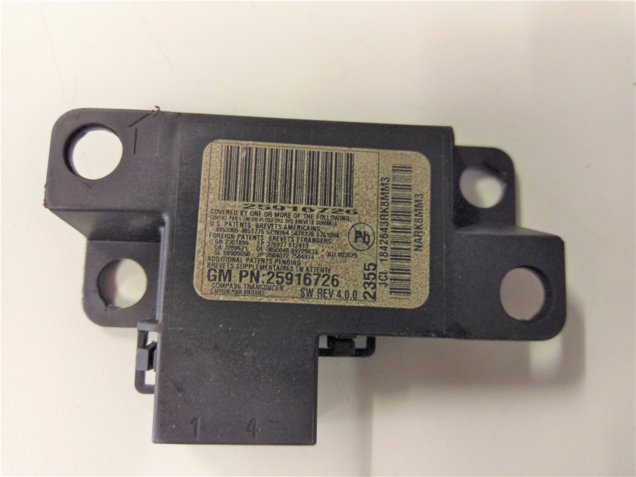 Chevrolet Avalanche compass module 2009-2013