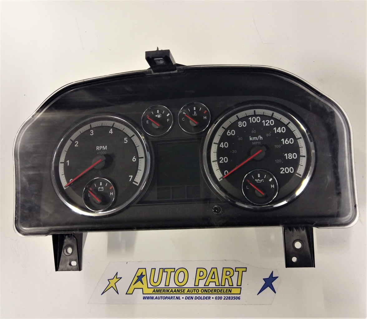 Dodge Ram pickup km/h dashboard klok 2012