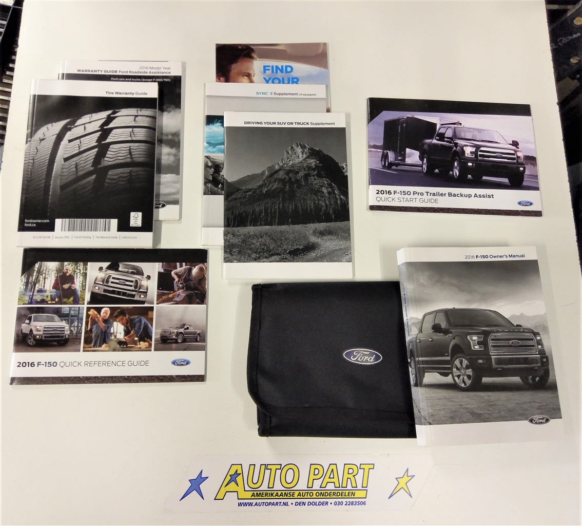 Ford F-150 OWNERS MANUAL BOOK SET + CASE + SYNC 2016