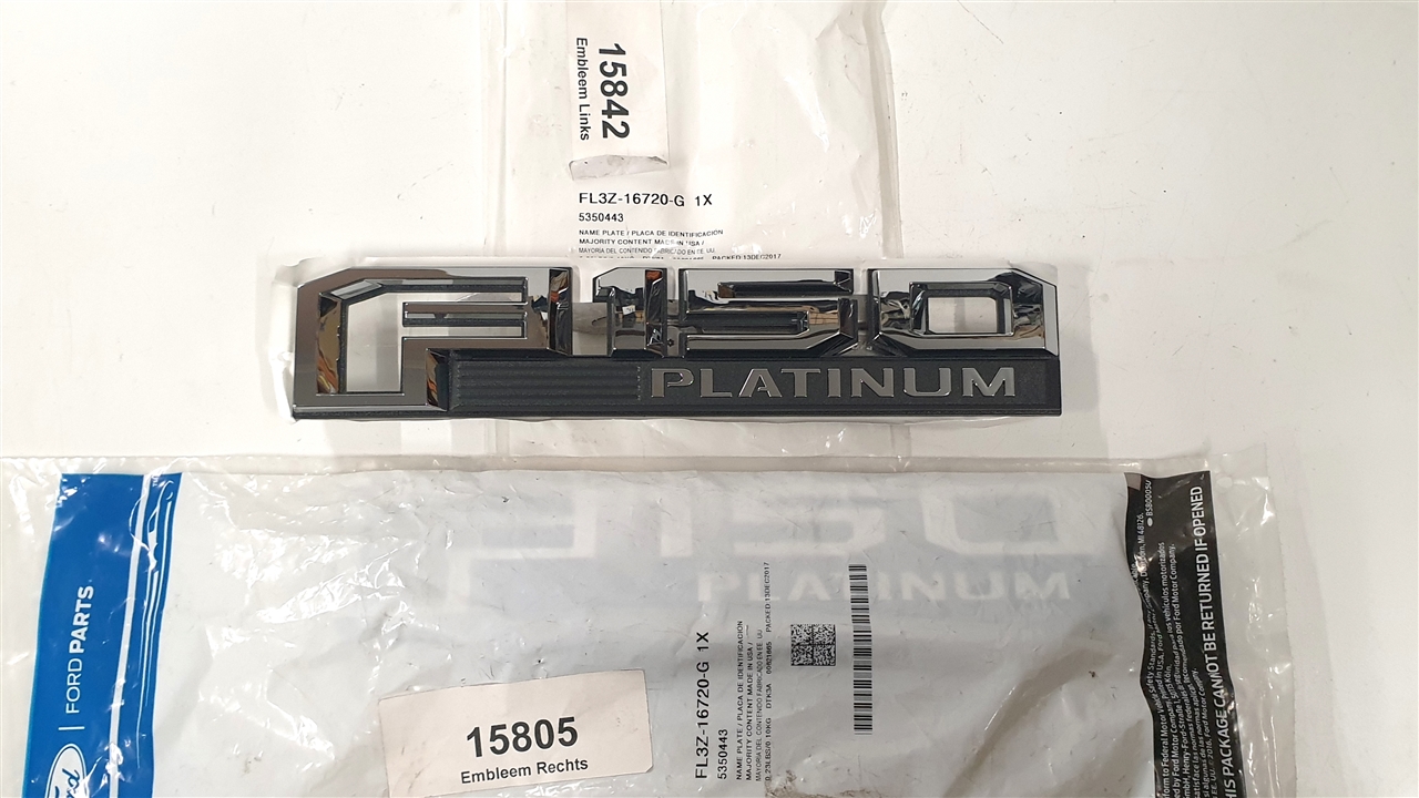 Ford F150 "F150 Platinum"embleem 2015-2020