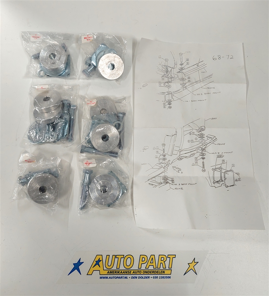 Chevrolet Corvette C3 body mount kit 1968-1972
