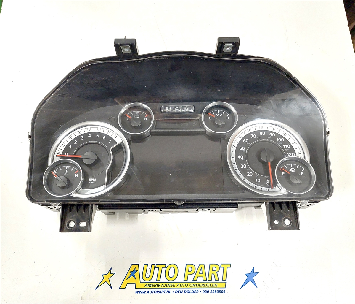 Dodge Ram pickup dashboard klok 2017-2018