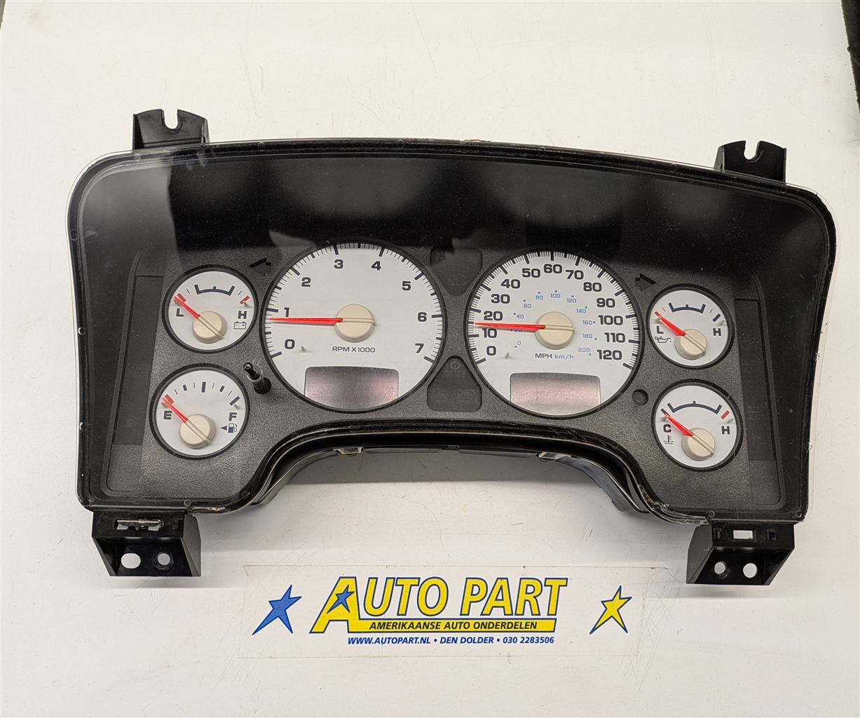 Dodge Ram dashboard klok met door lock module 2002