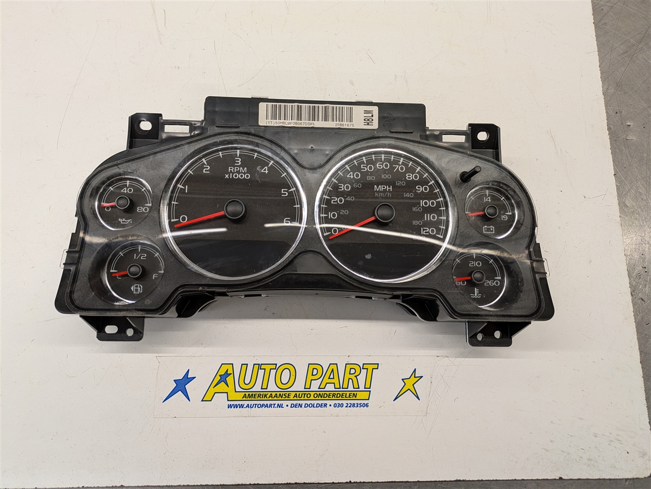 Chevrolet Avalanche Dashboard klok 2007-2009