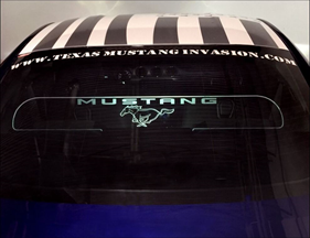 Ford Mustang "Windrestrictor"Glow Plate 2011-2014
