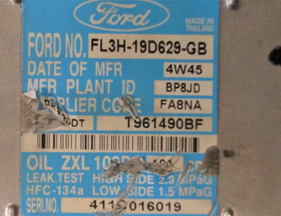 Ford F150 5.0ltr aircopomp 2015-2016
