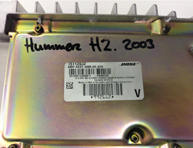 Hummer H2 radio versterker 2003-2004