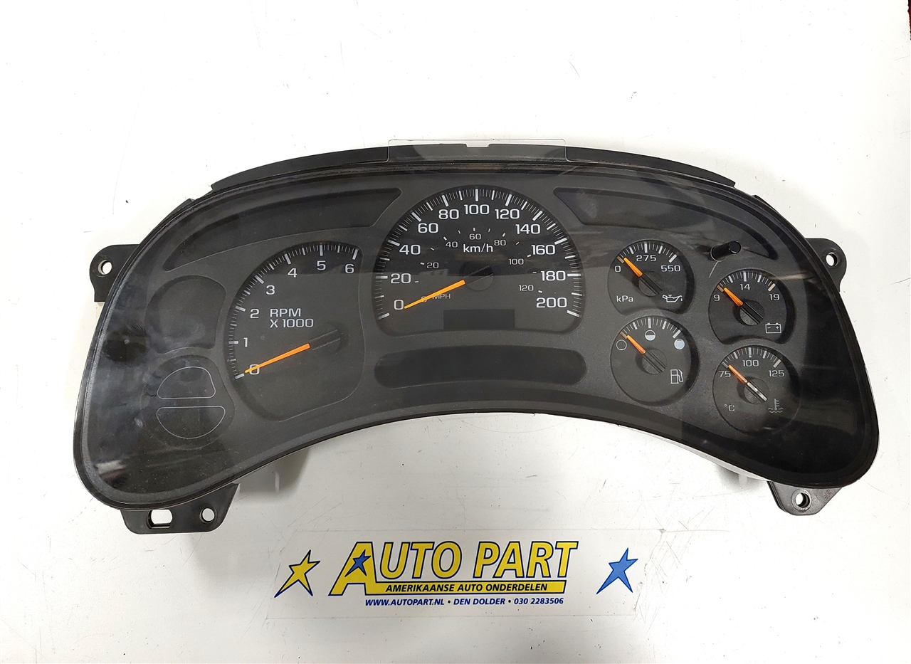 Chevrolet Silverado dashboard klok 2003-2005